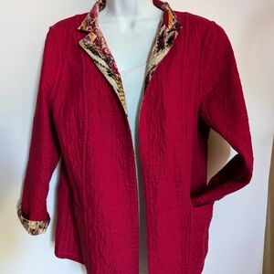 Reversible Quilted Lounge Jacket SM